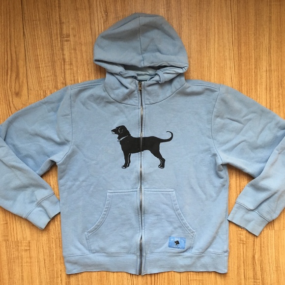 black dog hooded sweatshirt